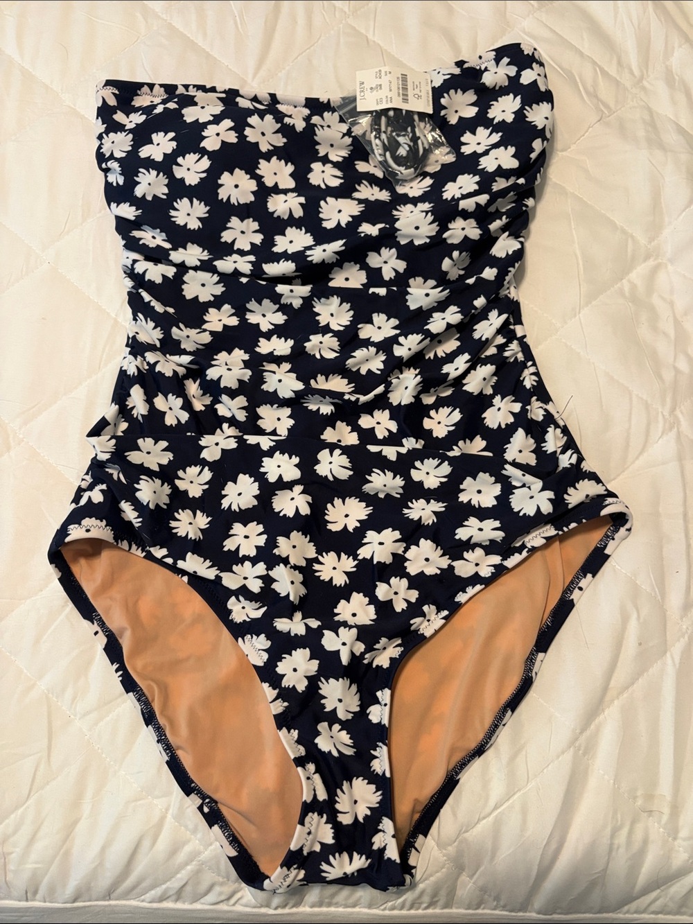 Woman’s Navy Floral One-Piece Swimsuit